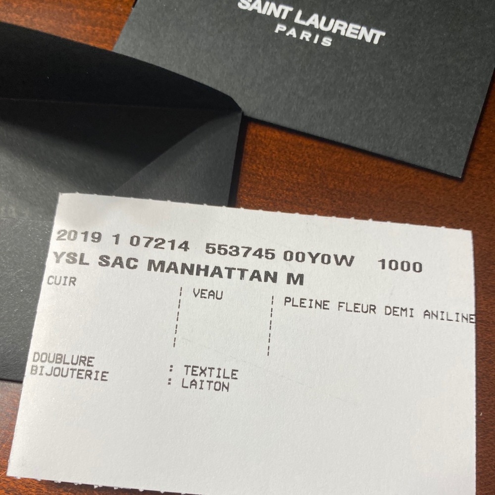 Saint Laurent Manhattan medium tote NEW black - Picture 13 of 14